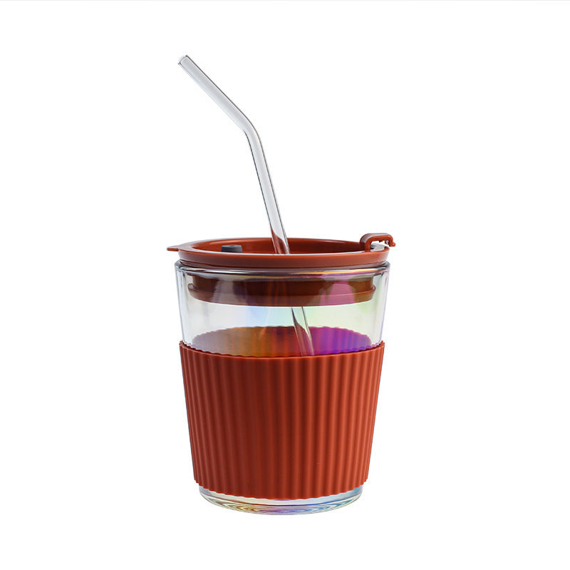 Ladies Insulated Drinking Cup with Flexible Silicone Cover and Integrated Straw Stornfield