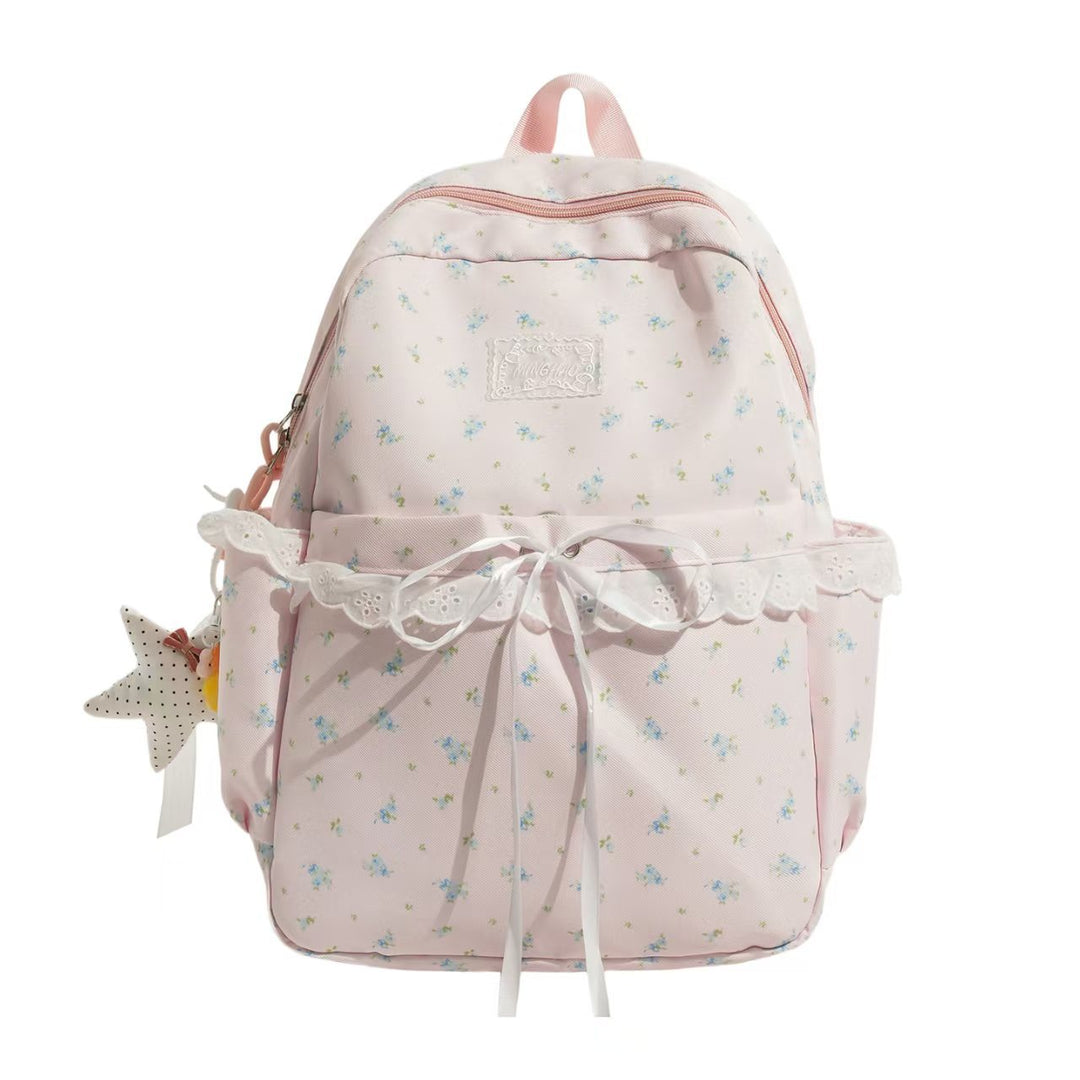 Floral Embroidered Ruffled Backpack Stornfield