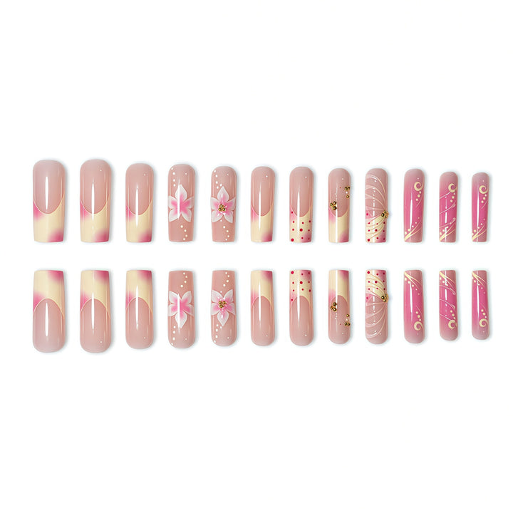 Floral Embellished Nail Extensions Stornfield