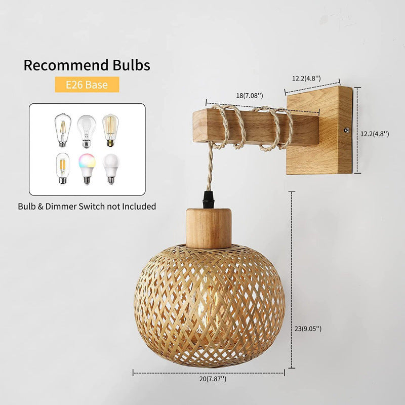 Bamboo Pendant Light Fixture