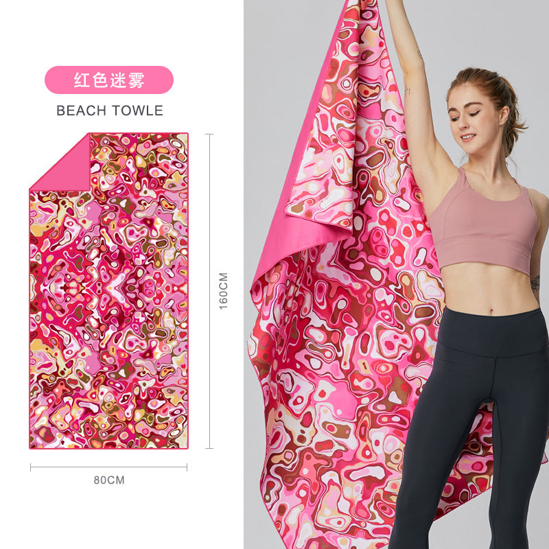 Large beach towel with colorful pattern Stornfield