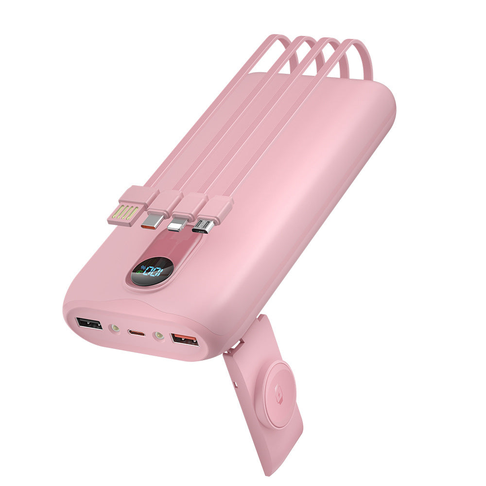 Power bank with integrated charging cables and LCD display Stornfield