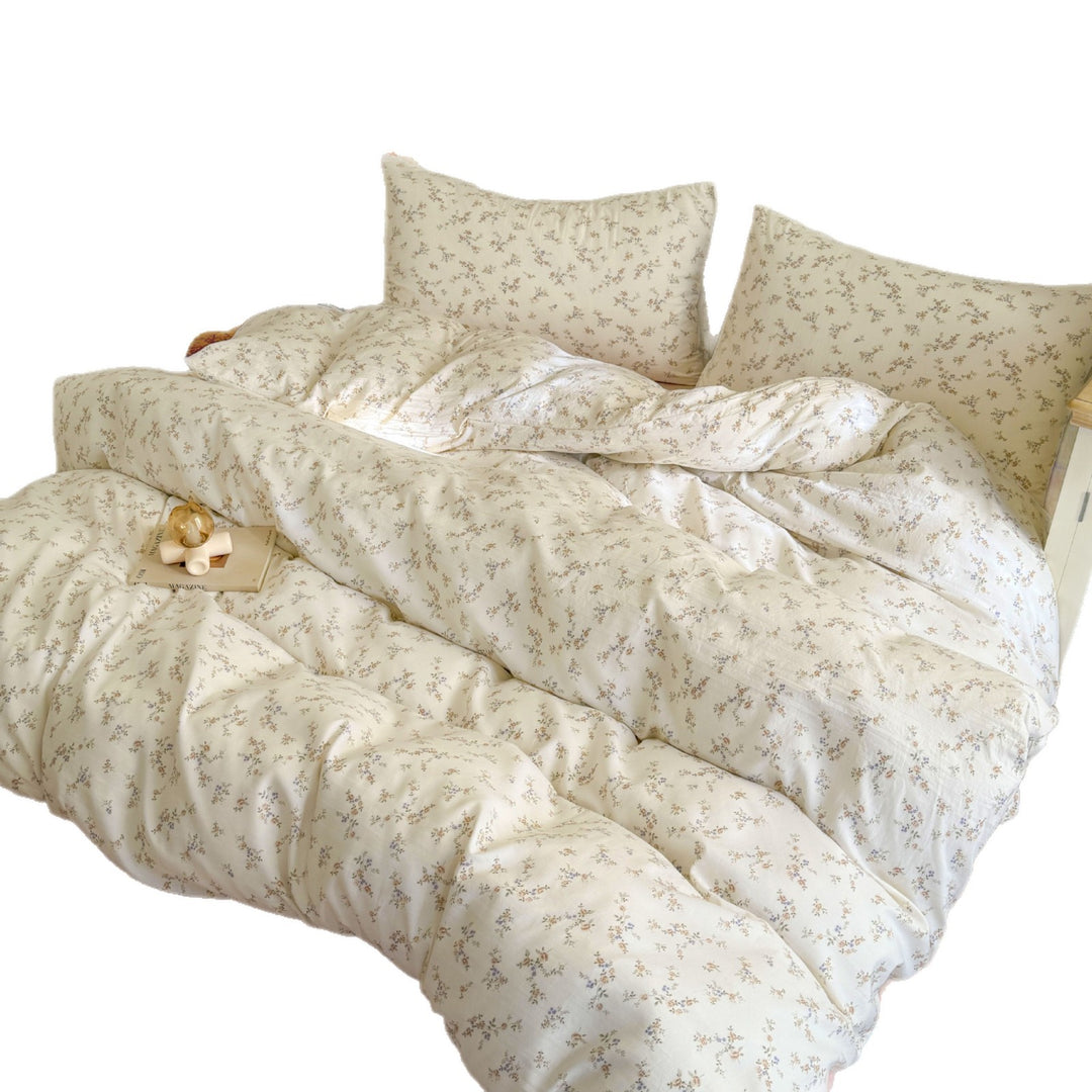 Soft Floral Patterned Duvet Cover Set