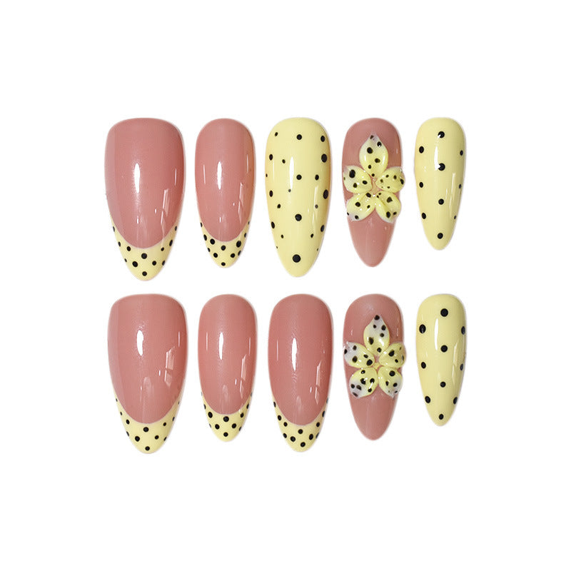 Artistic Floral Nail Art Press-On Extensions Stornfield