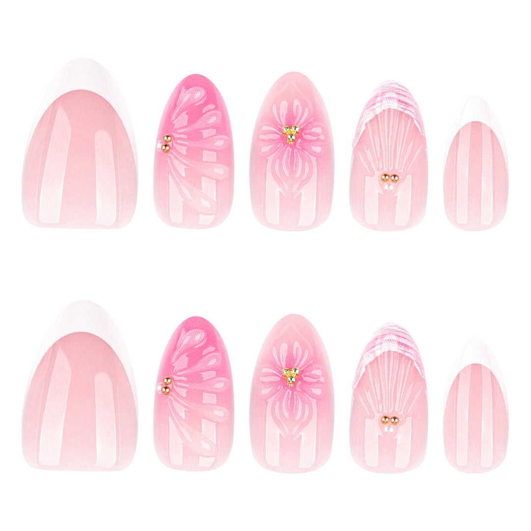 Outstanding nail art with luxurious flower and shell designs Stornfield