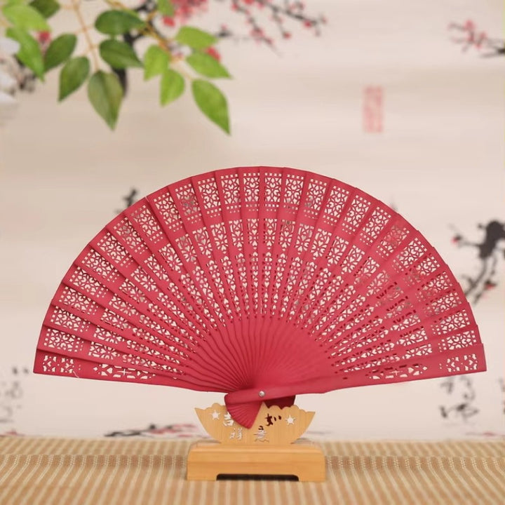 Ladies fine fan made of artistically pierced paper Stornfield