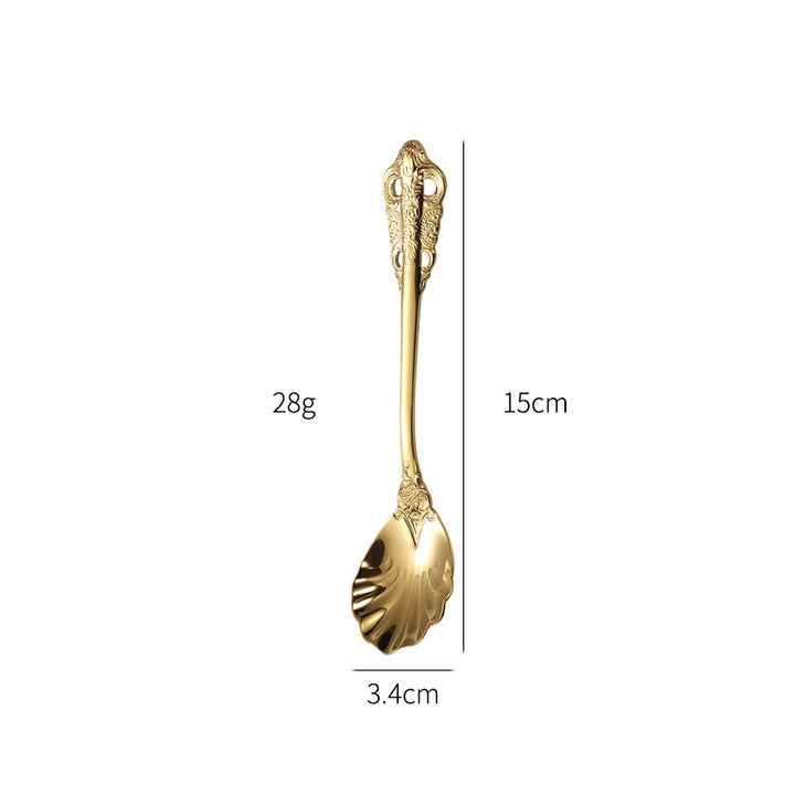 Elegant fish fork with artistic handle design Stornfield