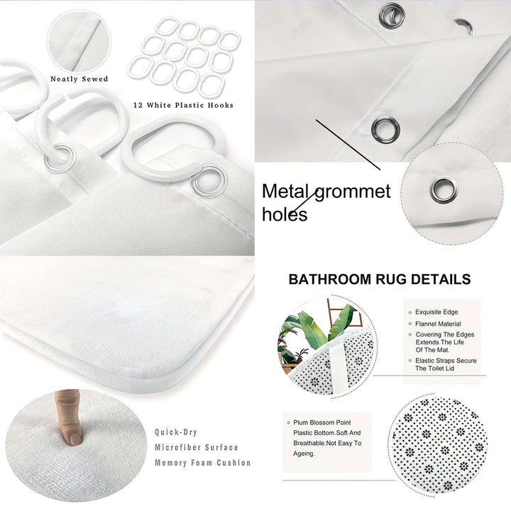 Digital Bow Pattern Bathroom Décor Set Stornfield