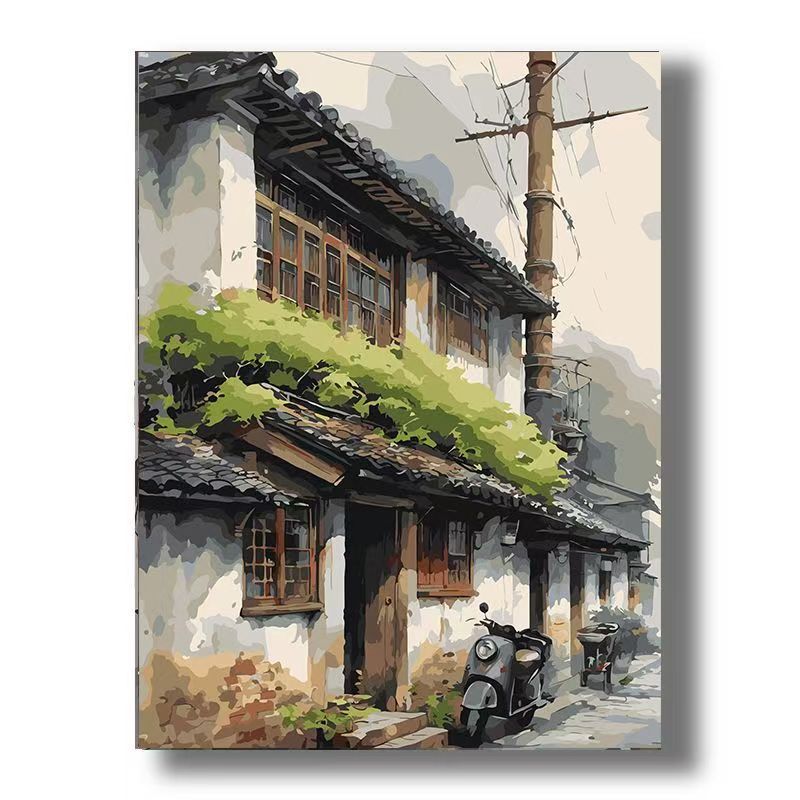 Urban Vintage Architecture Canvas Art Stornfield