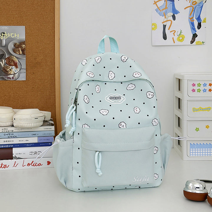 Fun Cloud-Patterned Casual Backpack Stornfield