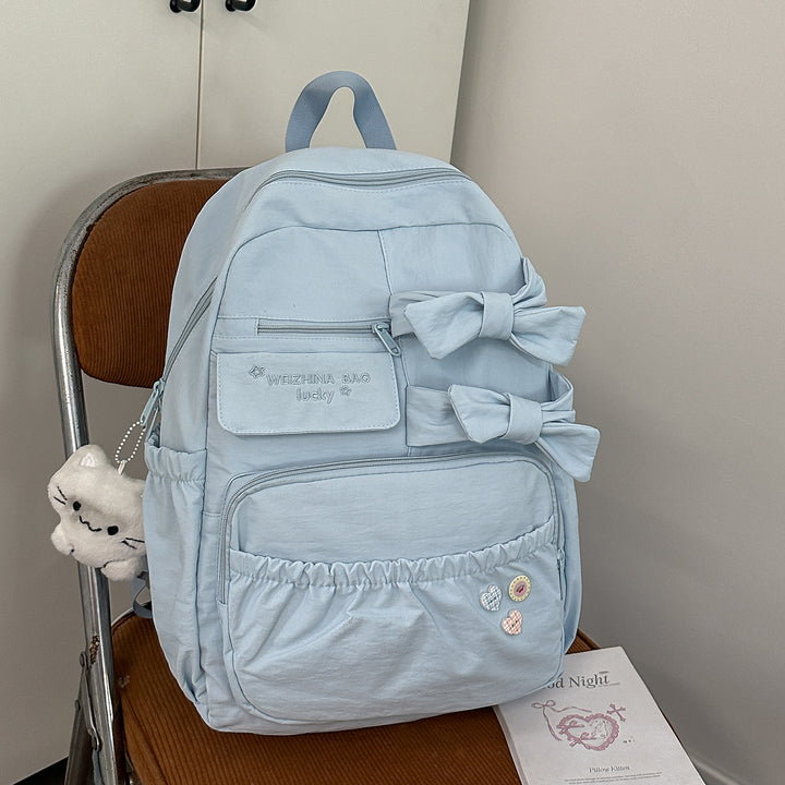 Stylish Bow-Accented Backpack Stornfield