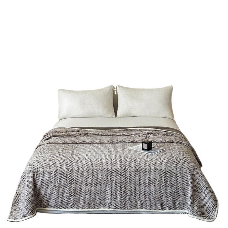 Textured Knit Fleece Blanket Stornfield