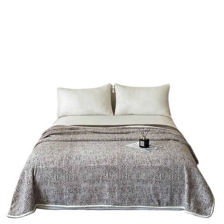 Textured Knit Fleece Blanket Stornfield