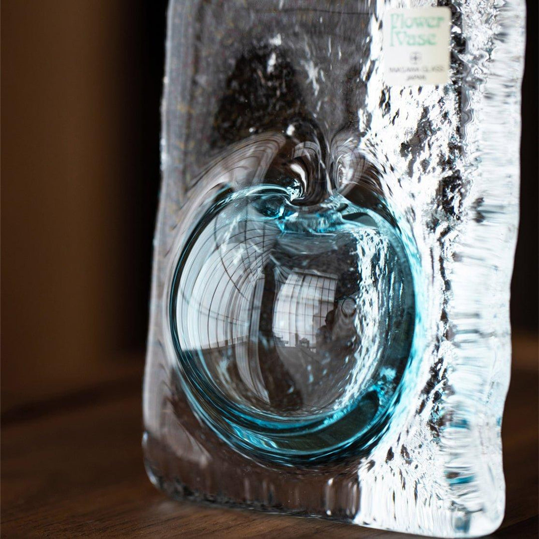 Japanese Iwasawa Handcrafted Ocean Heart Glass Vases | Stornfield