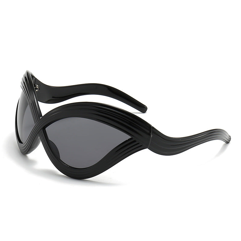 Women extraordinary sunglasses with curved design Stornfield