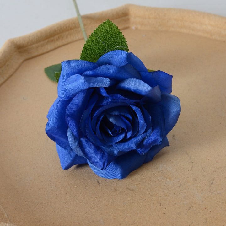 Elegant Silk Black Rose Hair Accessory
