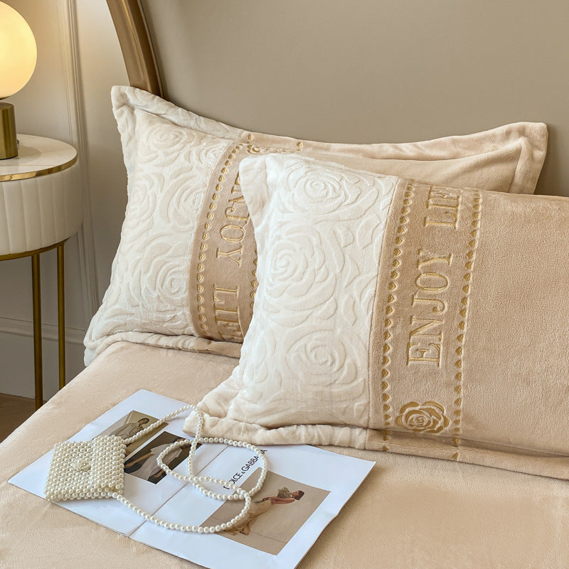 Plush Textured Duvet Cover Set