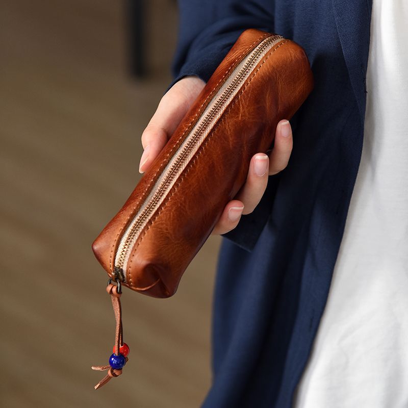 Premium Leather Pencil Case