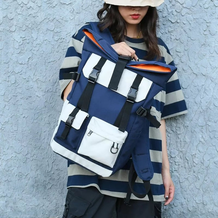Modern rolltop backpack with multifunctional exterior pockets Stornfield