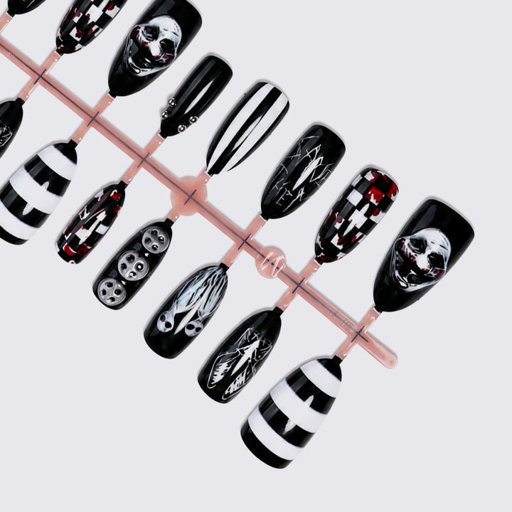Creepy Halloween Nail Art Set with Creative Designs and 3D Effects Stornfield