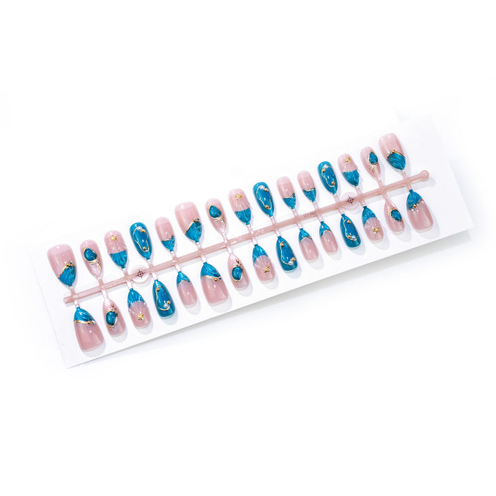 Artistic Textured Press-On Nail Art Set