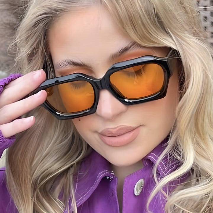Women's trendy geometric sunglasses with unique design Stornfield