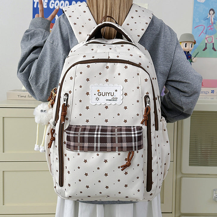 Stylish Star-Print Backpack Stornfield 1791205961