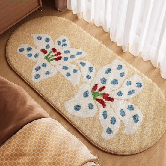 Flower Pattern Area Rug