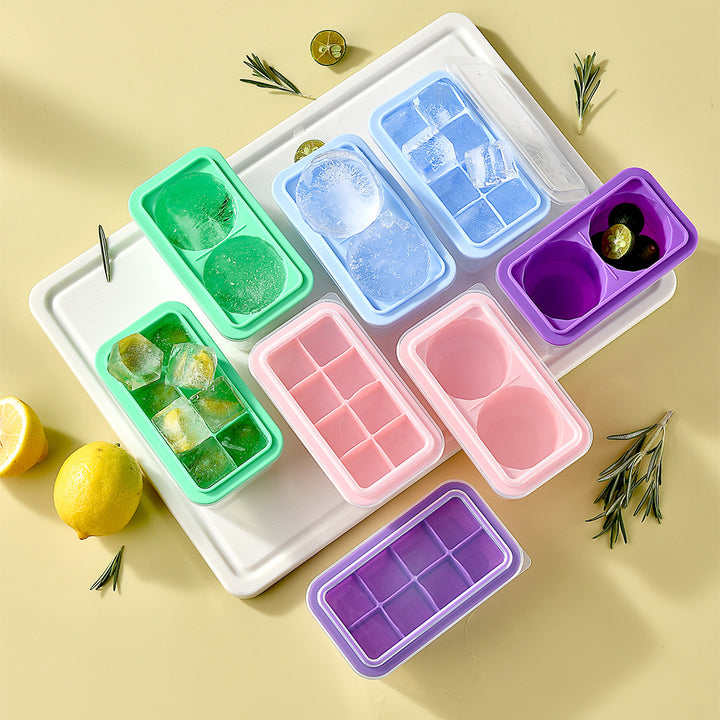 Silicone Ice Cube Tray with Practical Lid Stornfield