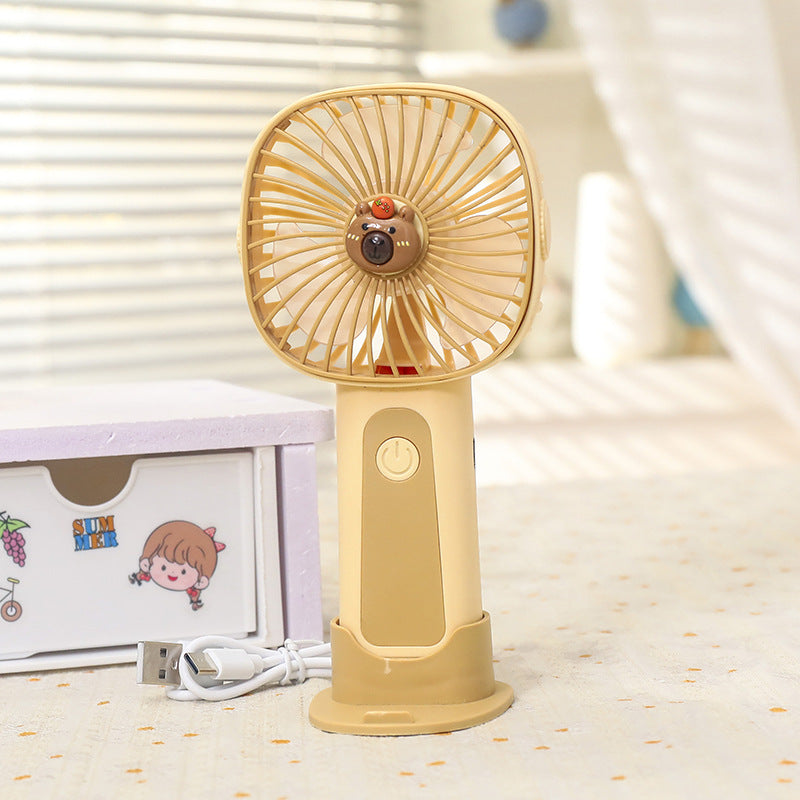 Women's Portable USB Hand Fan in Cute Animal Design Stornfield