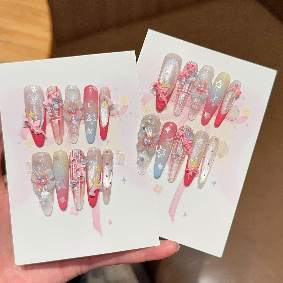 Artificial Nail Tips with Playful Design Stornfield