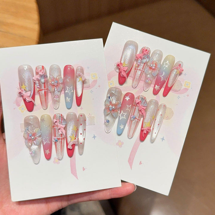 Artificial Nail Tips with Playful Design Stornfield