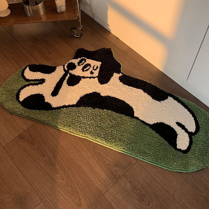 Elephant Theme Plush Rug