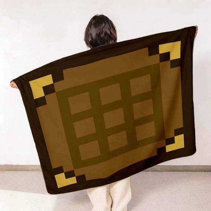 Cozy Checkered Pattern Fleece Blanket