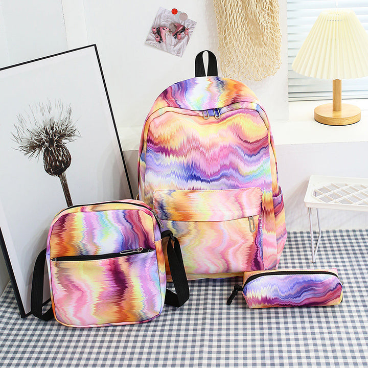 Stylish backpack with matching crossbody bag and pencil case Stornfield