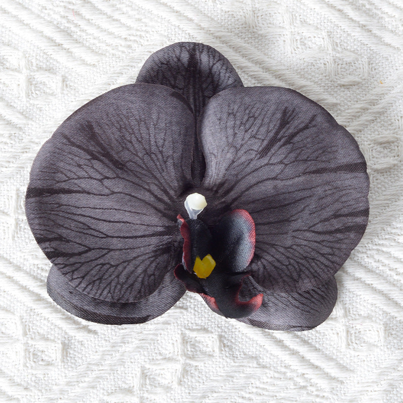 Elegant Silk Orchid Hair Accessory