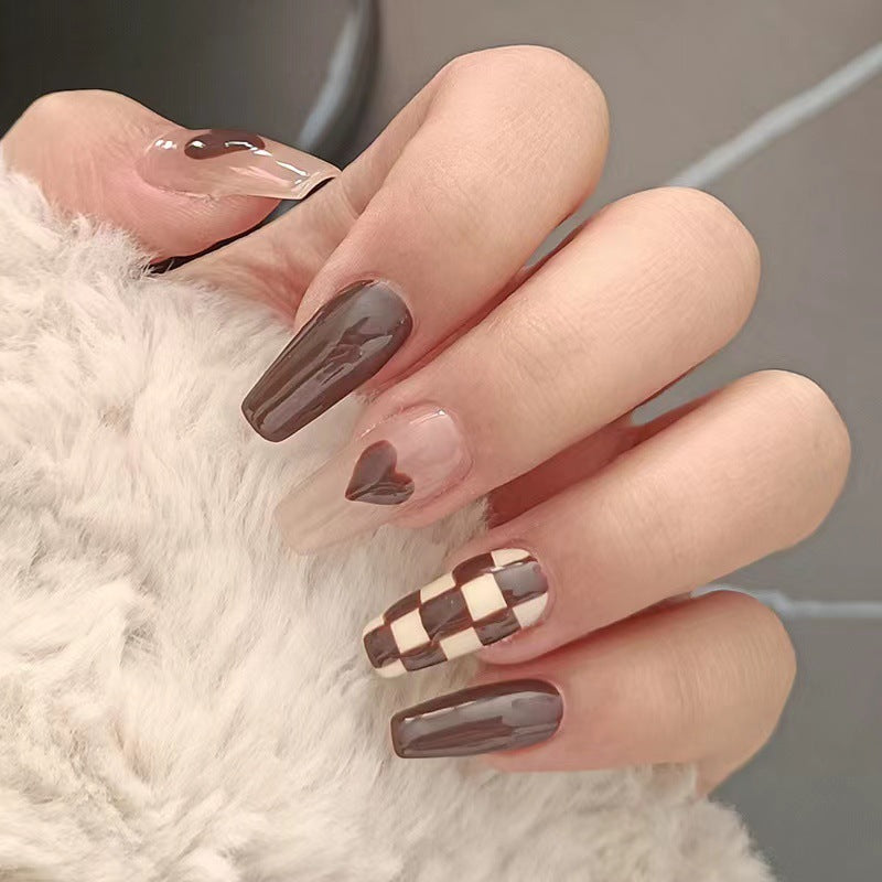Artistic Checkered Nail Art Stornfield