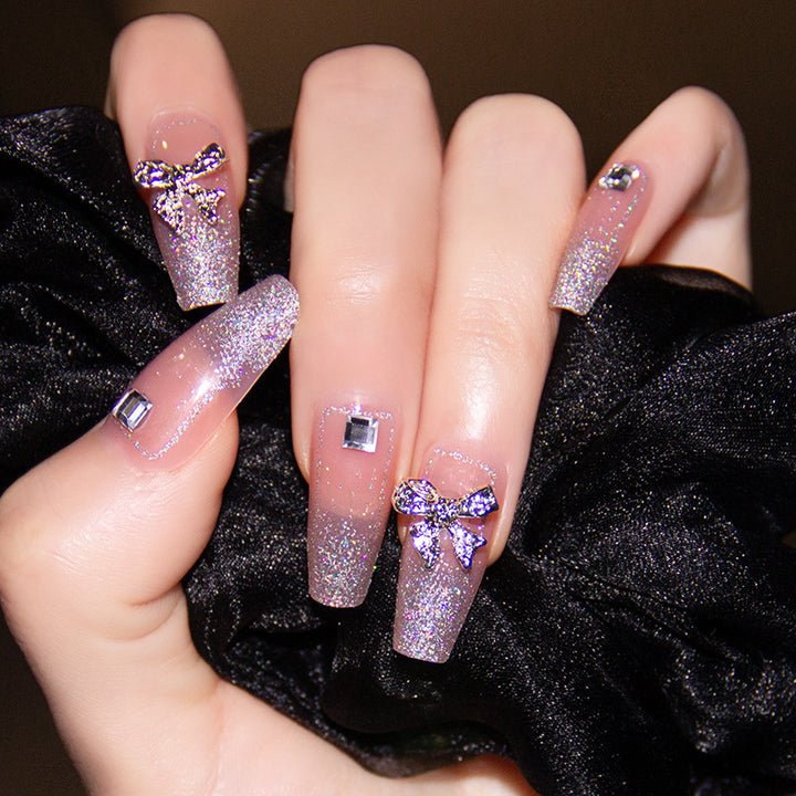 Artistic Nail Extensions with Flower Design Stornfield