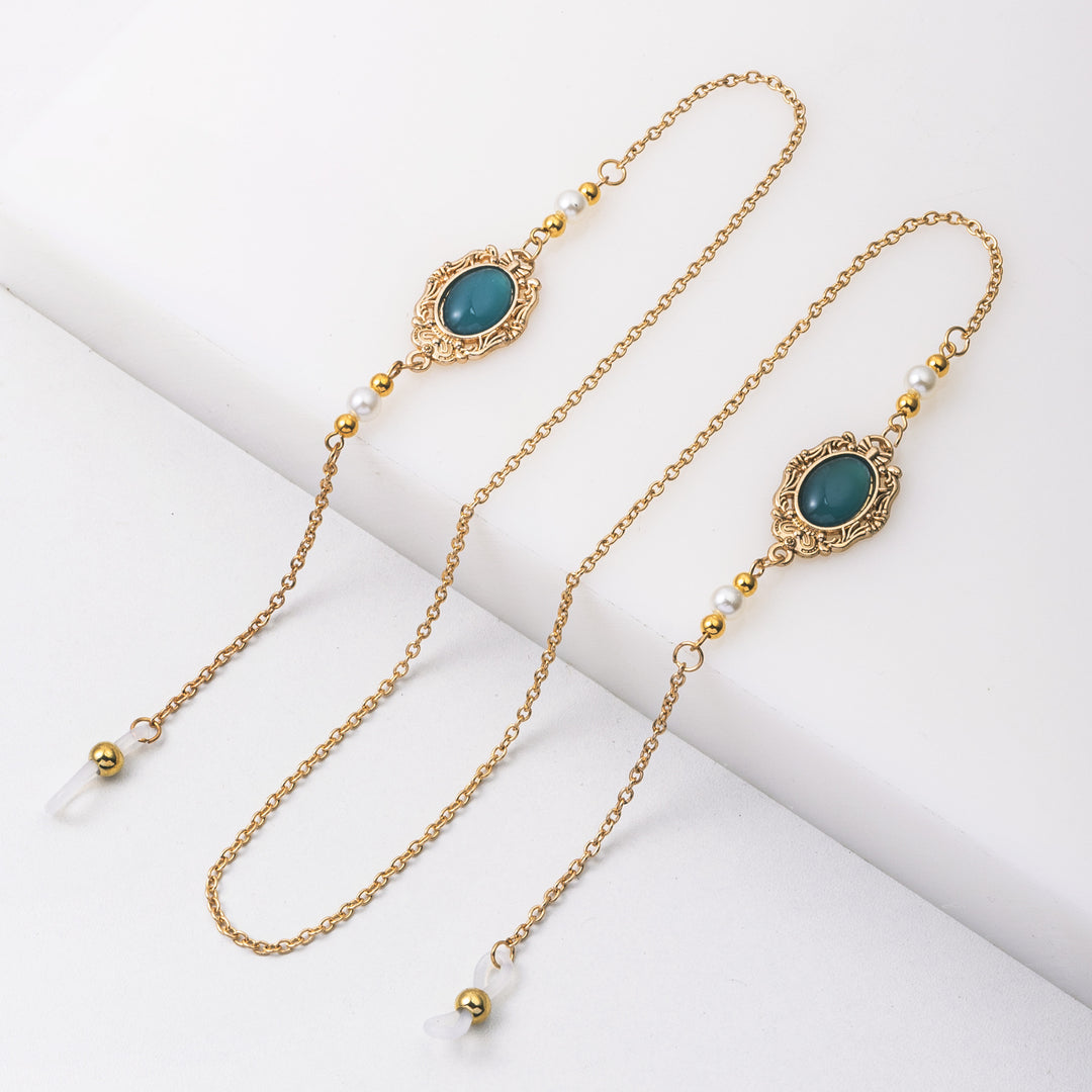 Ornate Eyewear Chain with Gemstone Accents Stornfield