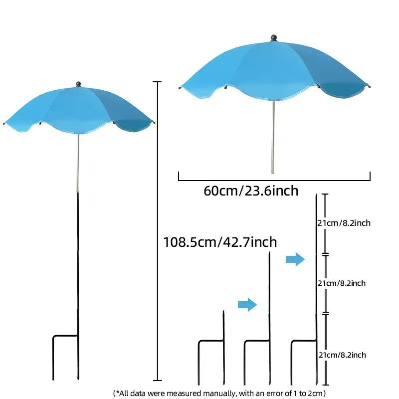 Women's sun protection umbrella with flexible tripod Stornfield