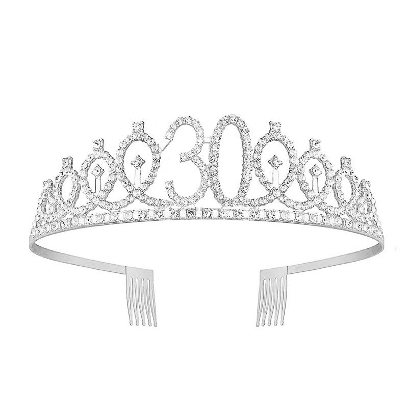 Ladies Glittering Crown with Swarovski Stones Stornfield
