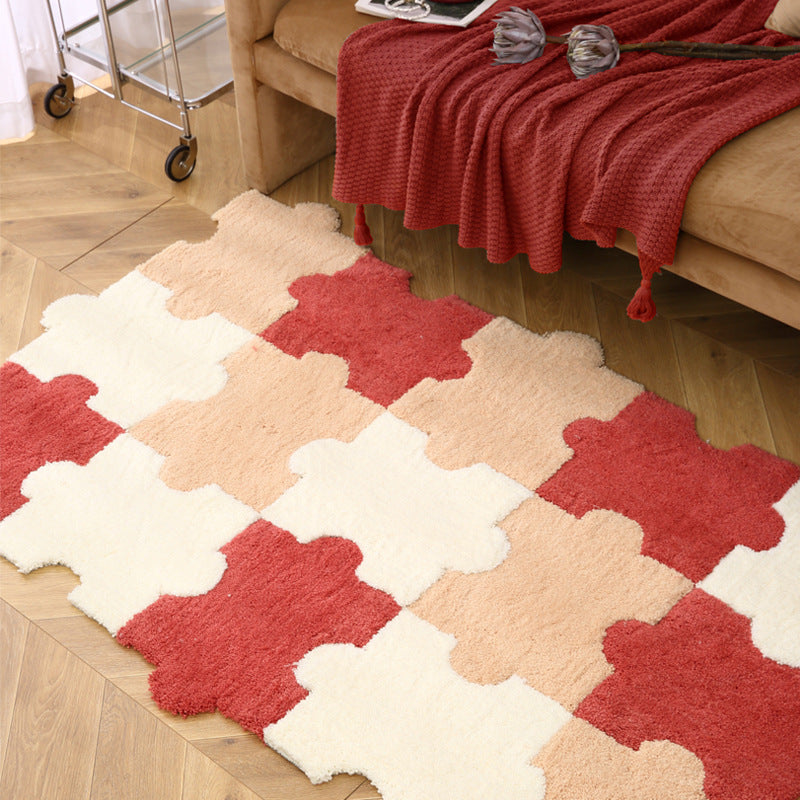 Soft Plush Puzzle-Shaped Bath Mat