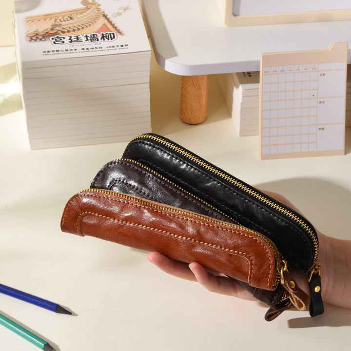 Premium Leather Pencil Case