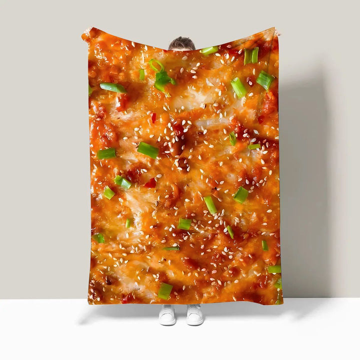 Decorative Food-Themed Throw Blanket