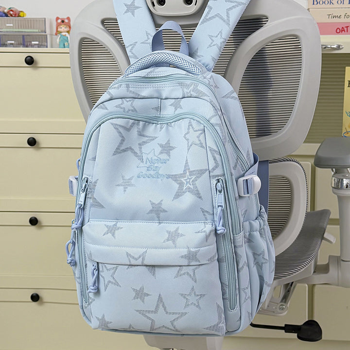 Stylish Star-Embellished School Backpack Stornfield