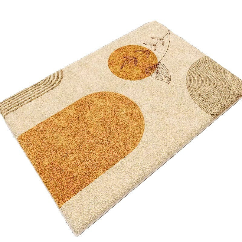Contemporary Abstract Bath Rug Stornfield
