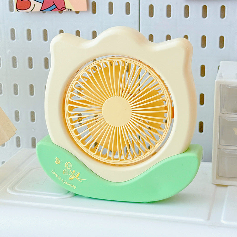 Unisex Portable Mini Table Fan in Flower Pattern Stornfield