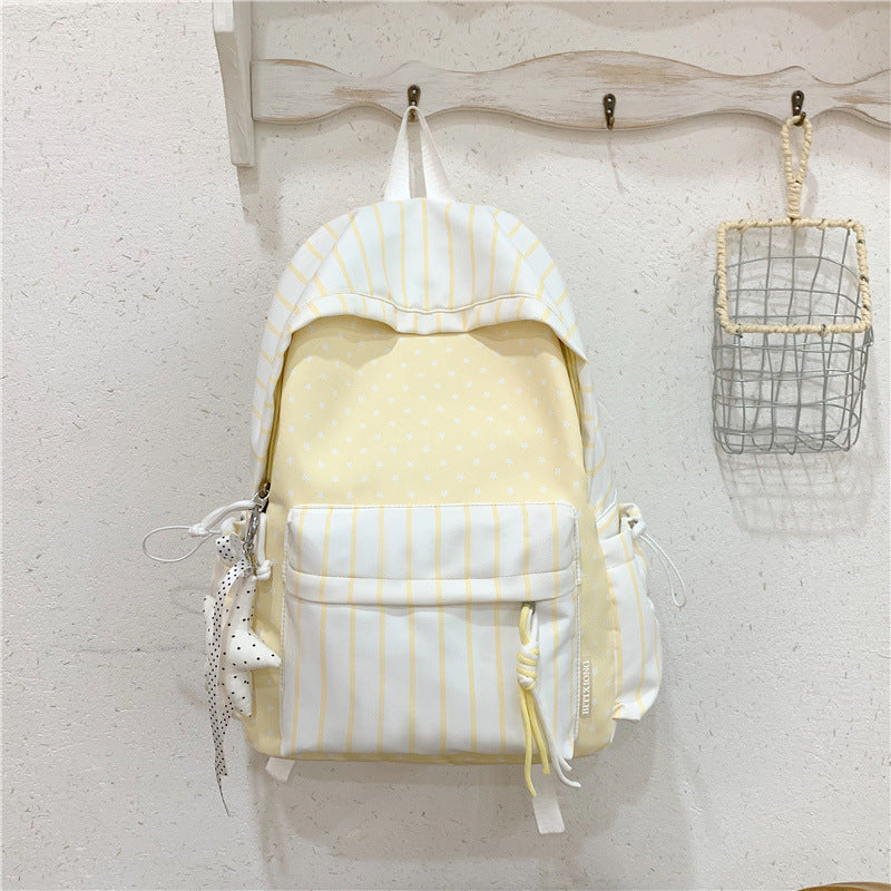 Charming Striped Patterned Backpack Stornfield