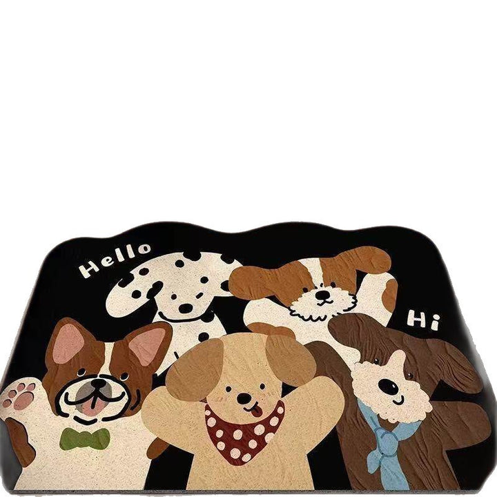 Playful Cat-Themed Welcome Mat