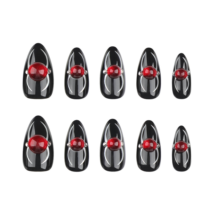 Glamorous stiletto nails with radiant accents Stornfield
